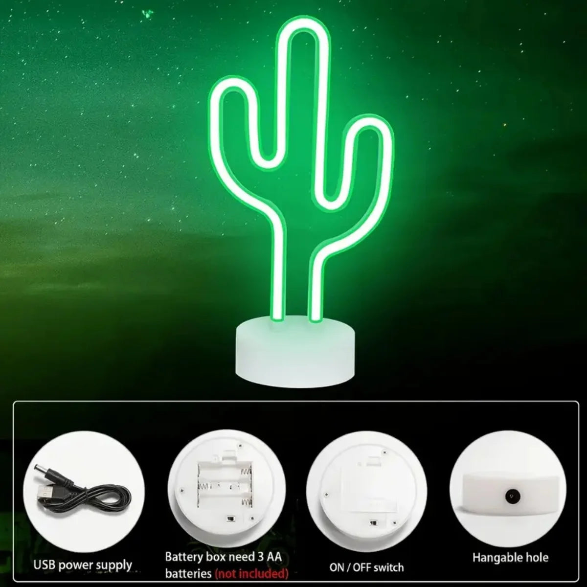 Kaktus LED decor